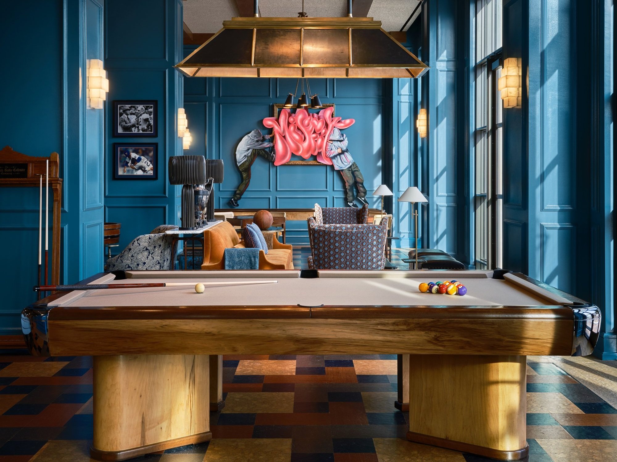 The Bricks and Horses bar with western details